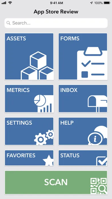 Capturas de tela do DNOW eTrack: Asset Management
