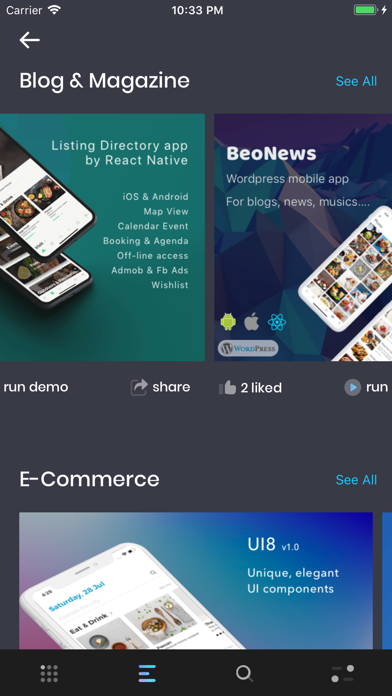 SpotUI Screenshots