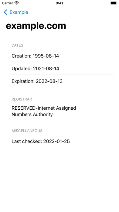 Domains Screenshots