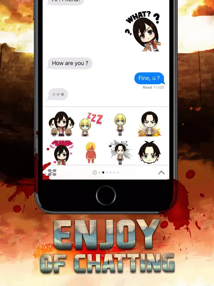 Giant Boy Manga & Anime Stickers for iMessage iPad  스크린샷