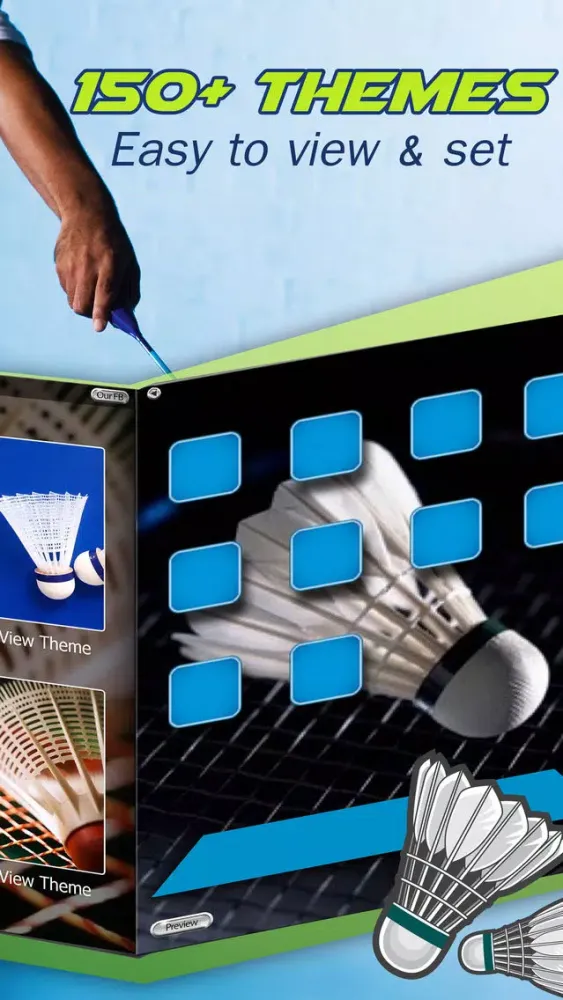 Capturas de pantalla de Badminton Sports Retina Wallpapers