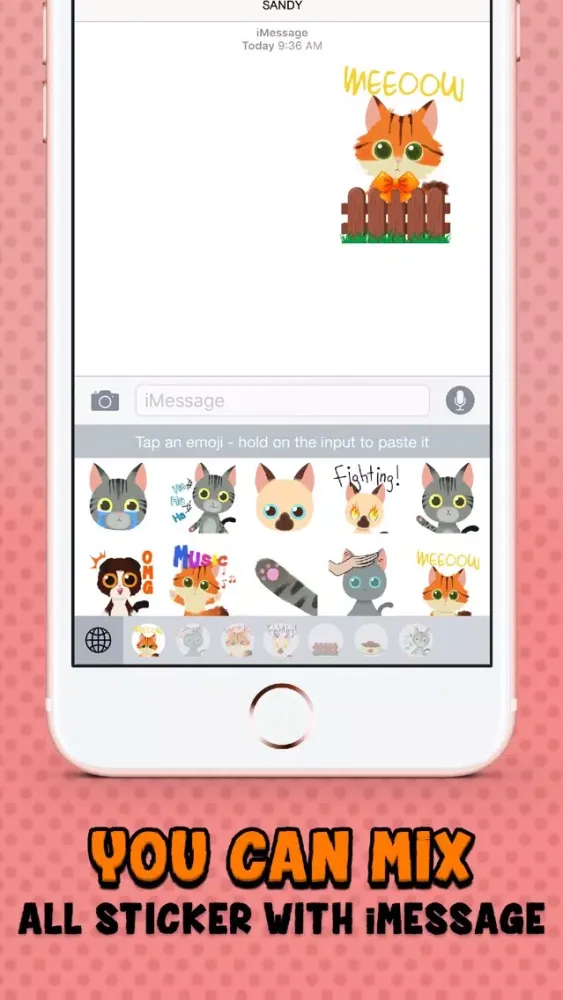 Скриншоты Cat & Kitten Stickers Emoji Keyboard Animal Themes