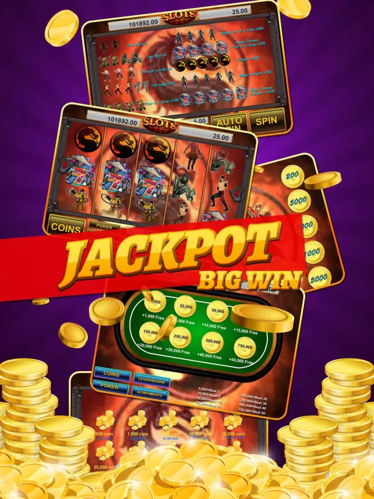 Slot Poker in Combat Casino iPad 应用截图
