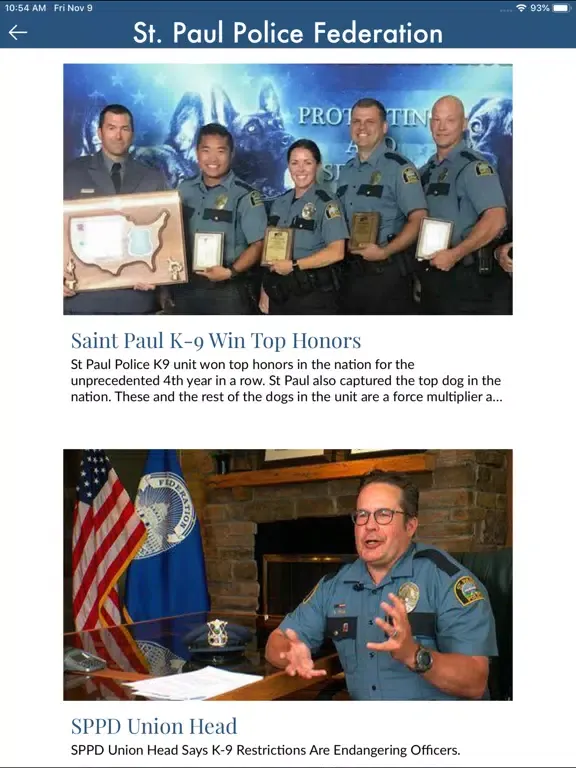 St. Paul Police Federation iPad 应用截图