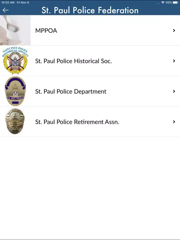 St. Paul Police Federation iPad 应用截图