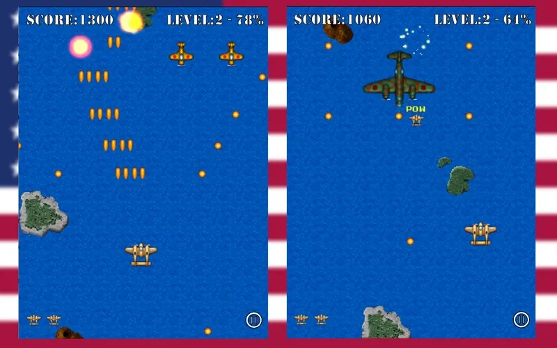 Capturas de tela do Pacific Wings
