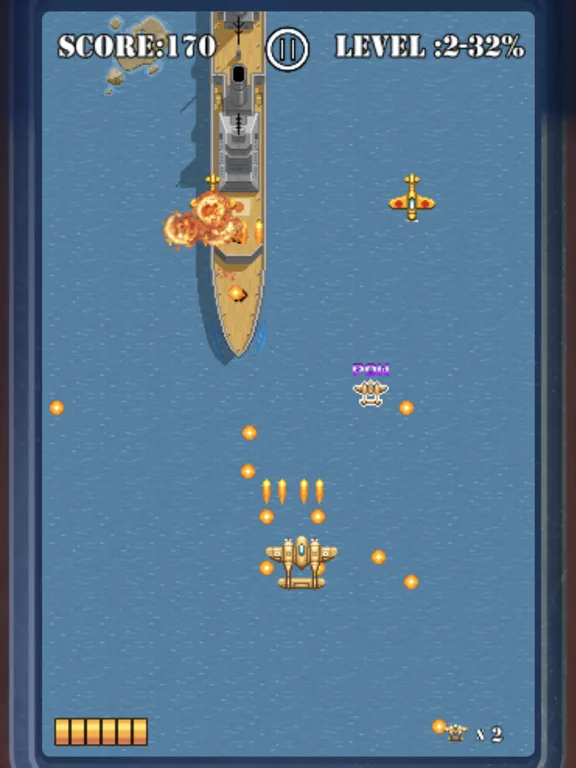Tangkapan skrin Pacific Wings iPad 