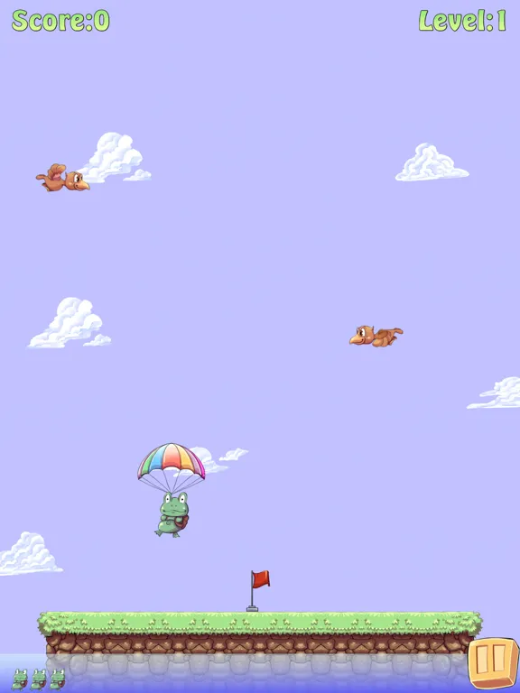 Parachute Frog iPad  स्क्रीनशॉट