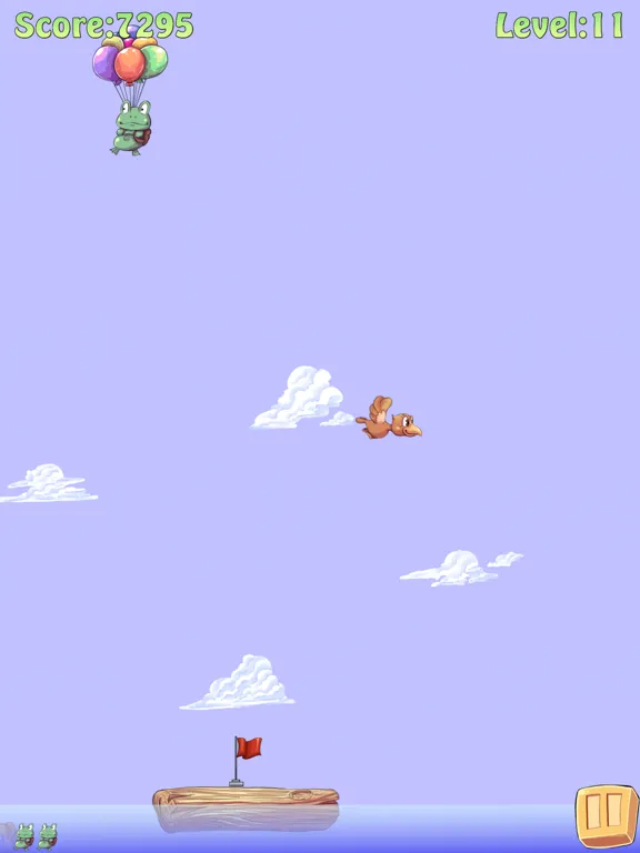 Parachute Frog iPad  स्क्रीनशॉट