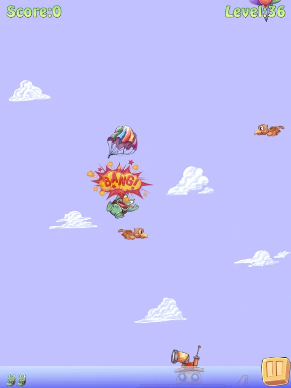 Parachute Frog iPad  स्क्रीनशॉट