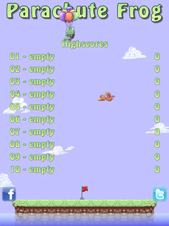 Parachute Frog iPad  स्क्रीनशॉट