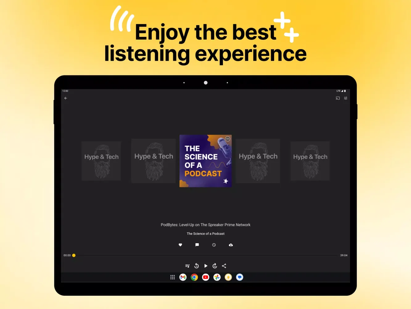 Capturas de tela do Spreaker Podcasts