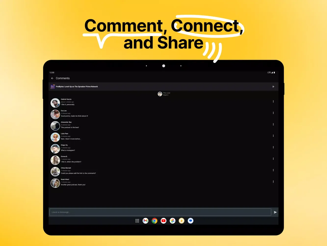 Capturas de tela do Spreaker Podcasts