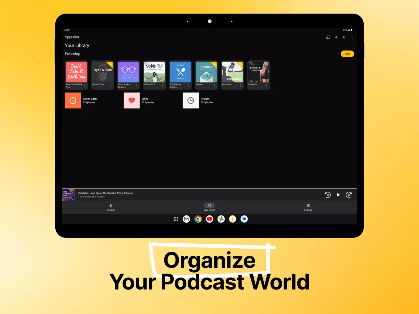 Capturas de tela do Spreaker Podcasts