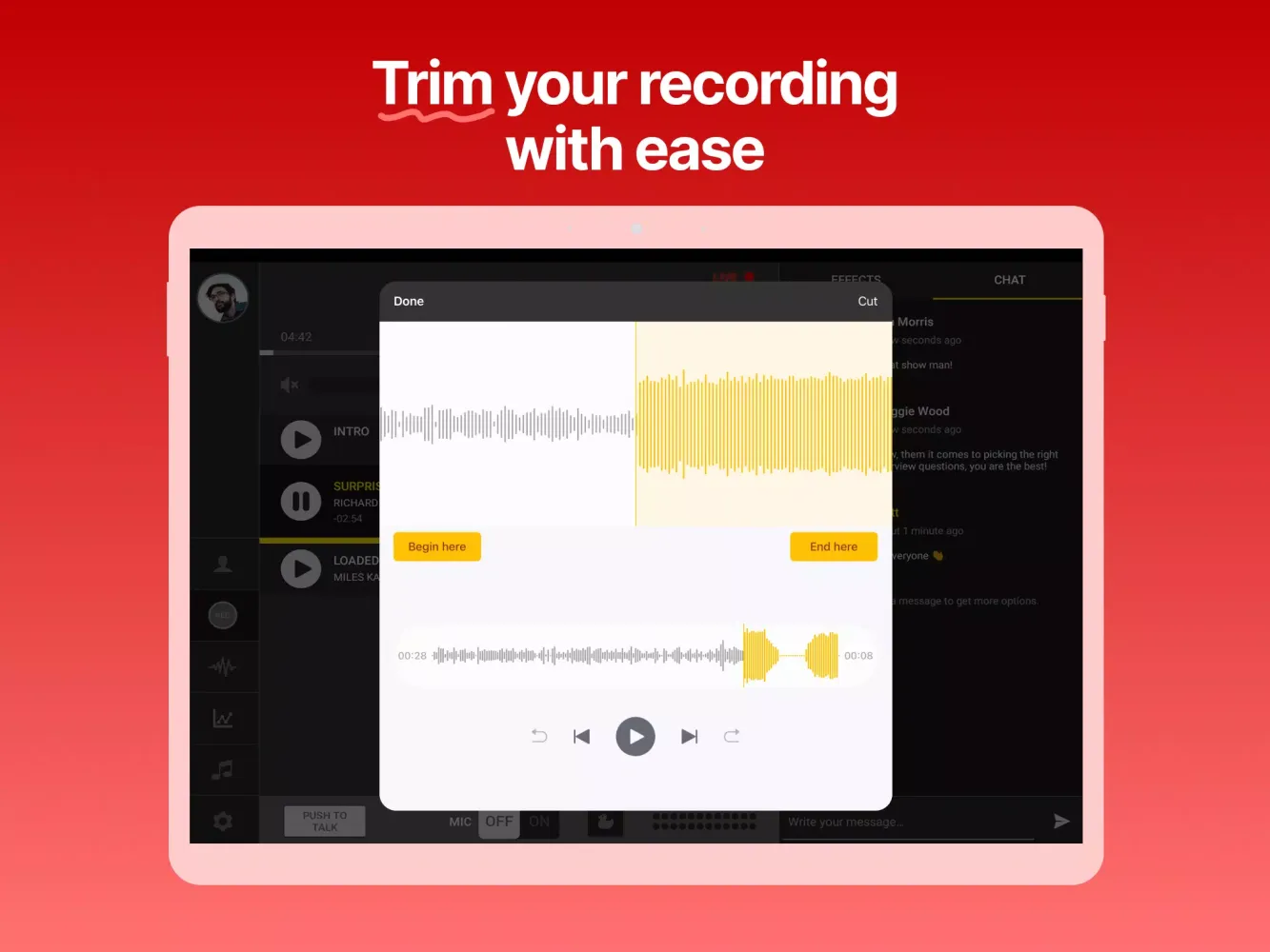 Ảnh chụp màn hình của Podcast Studio