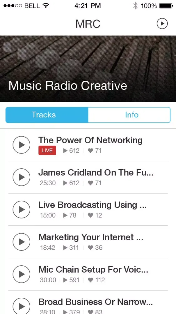 Captures d'écran de MRC : Podcast by Music Radio Creative : Radio Jingles, DJ Drops and Audio Production talk for radio stations, DJs & podcasters