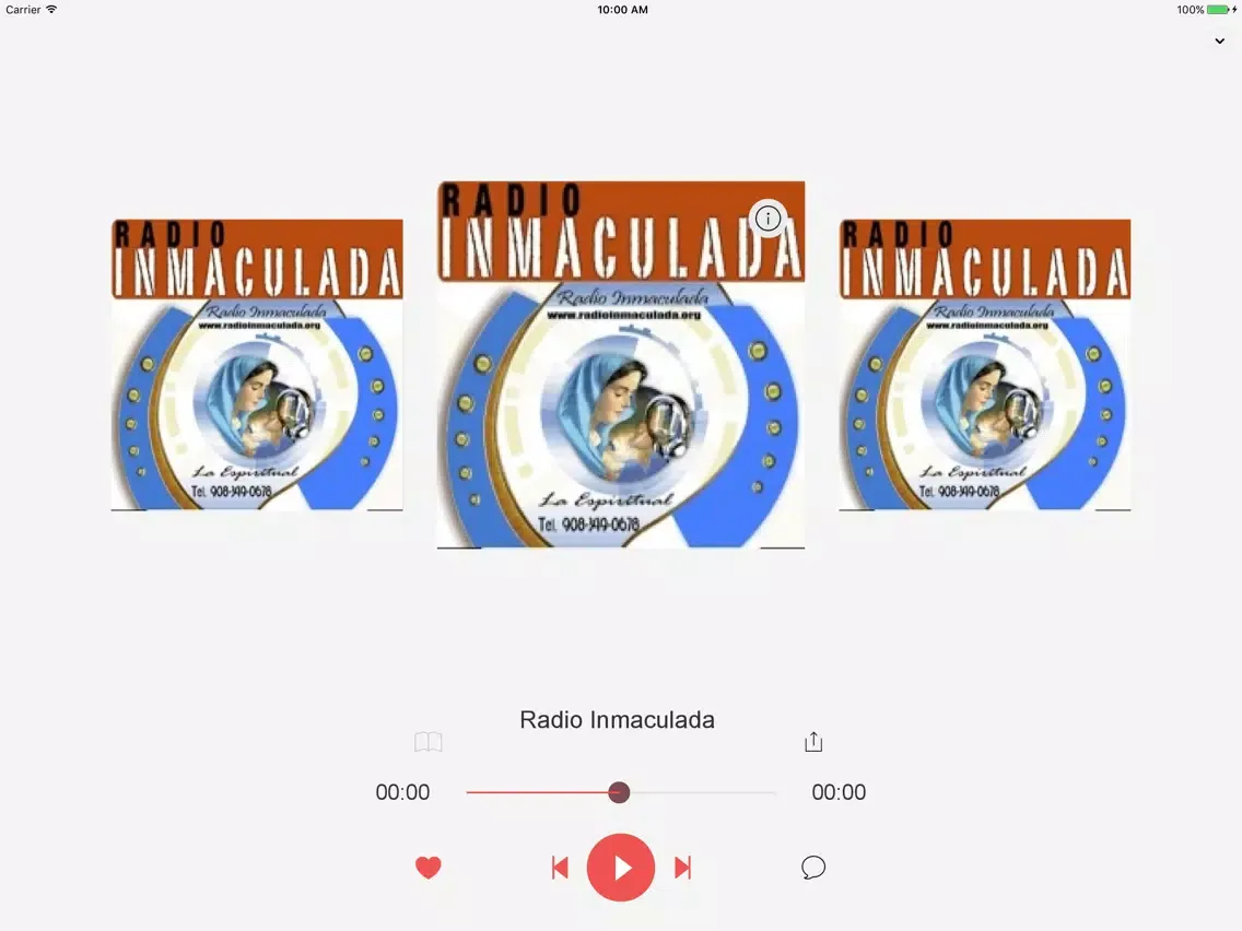 Capturas de tela do Radio Inmaculada iPad 