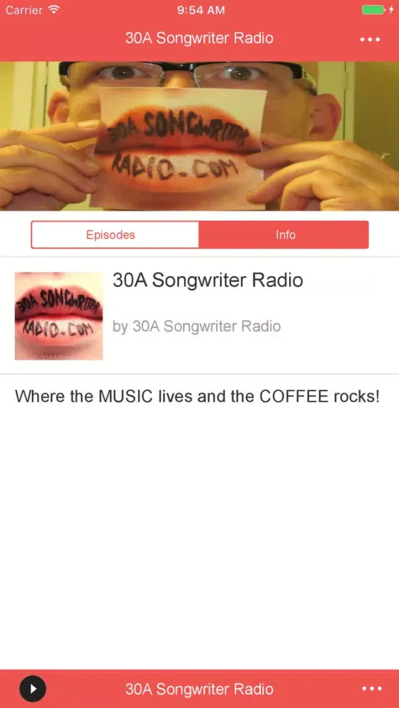30A Songwriter Radio Screenshots