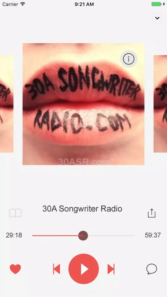 30A Songwriter Radio Screenshots