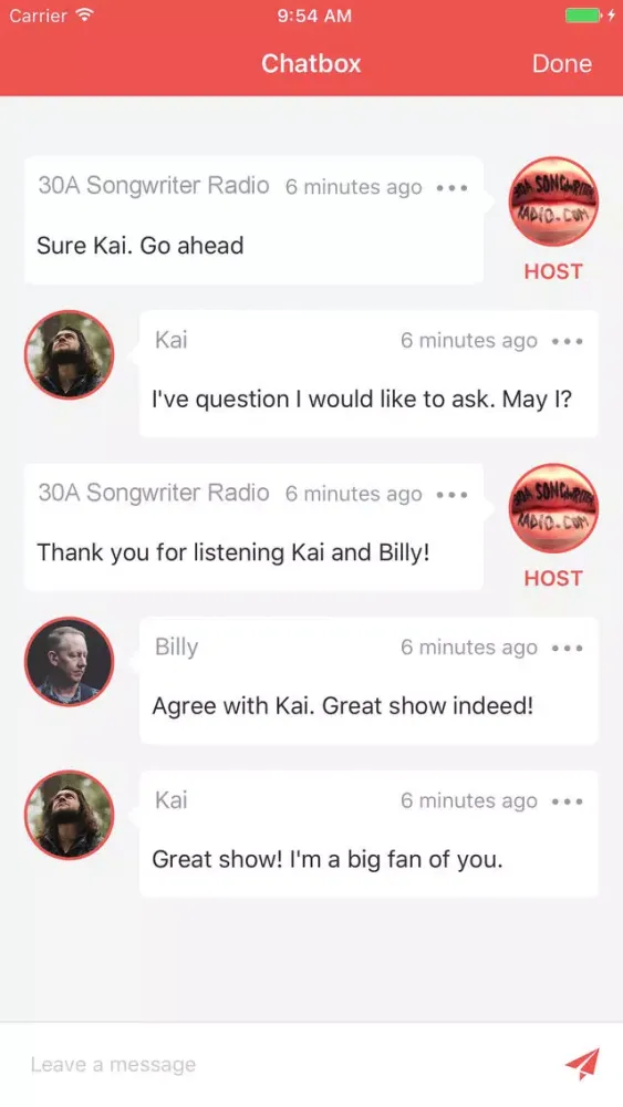 30A Songwriter Radio Screenshots