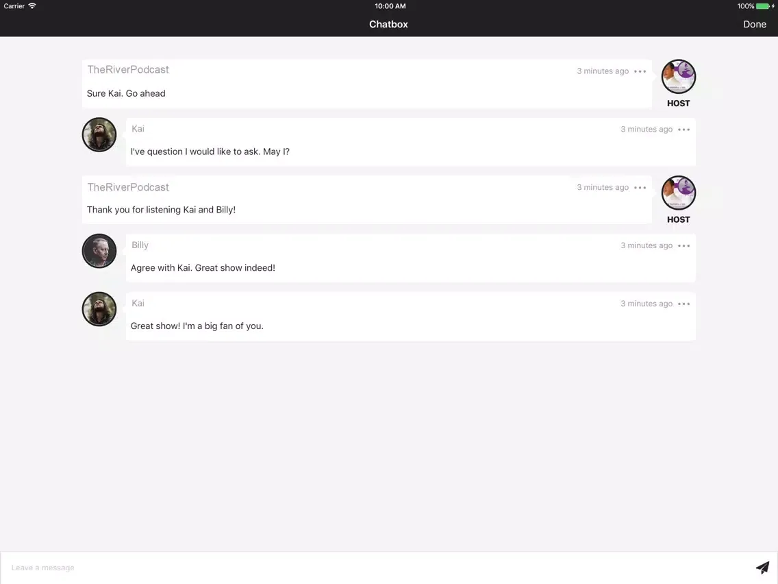 تصاویر The River Podcast iPad 