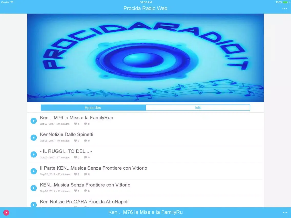 Capturas de pantalla de ProcidaRadio iPad 
