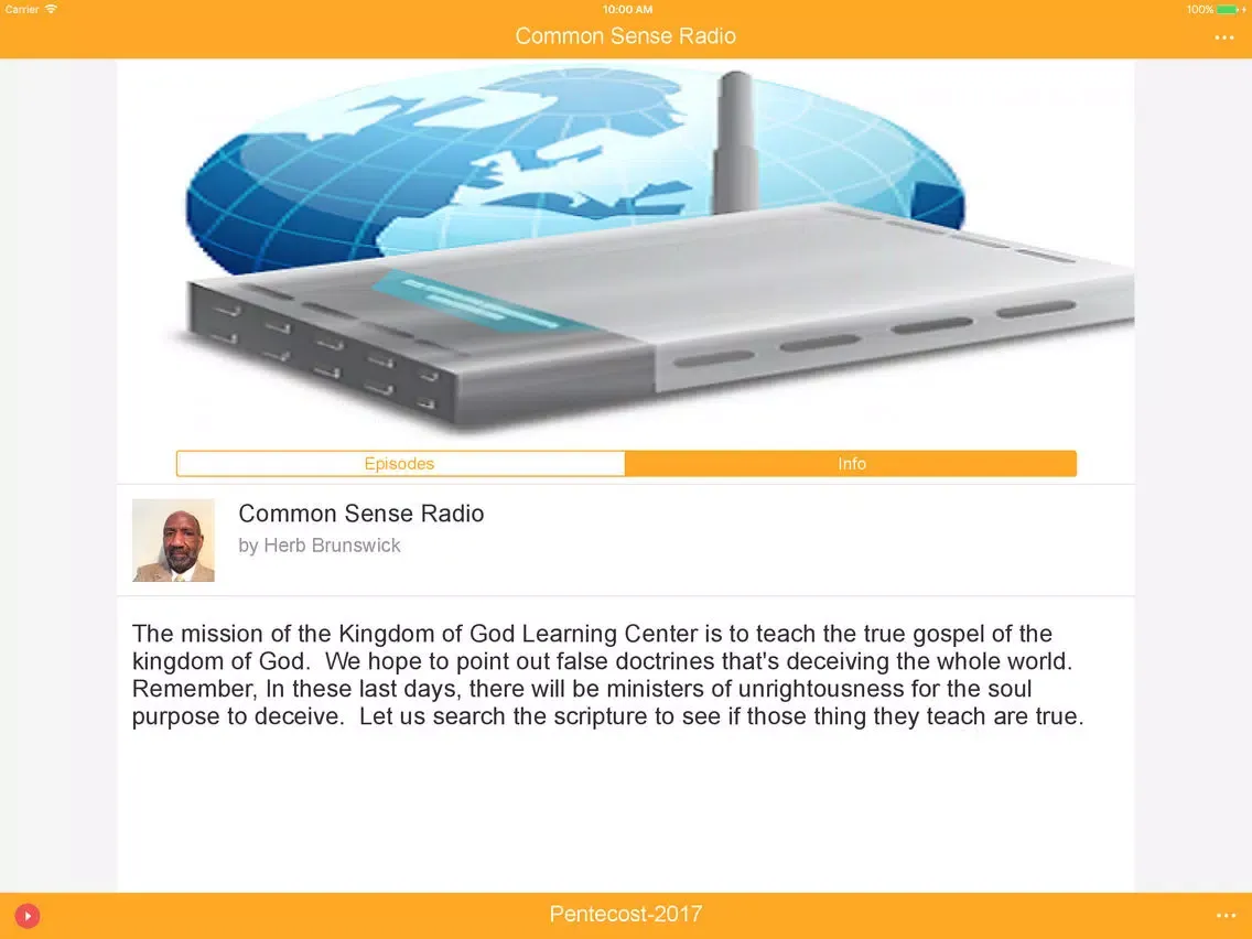 Common Sense Radio iPad  स्क्रीनशॉट