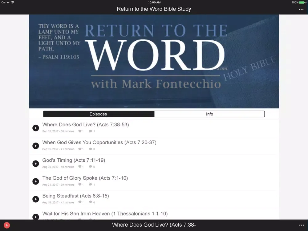 Screenshot di Return to the Word iPad 