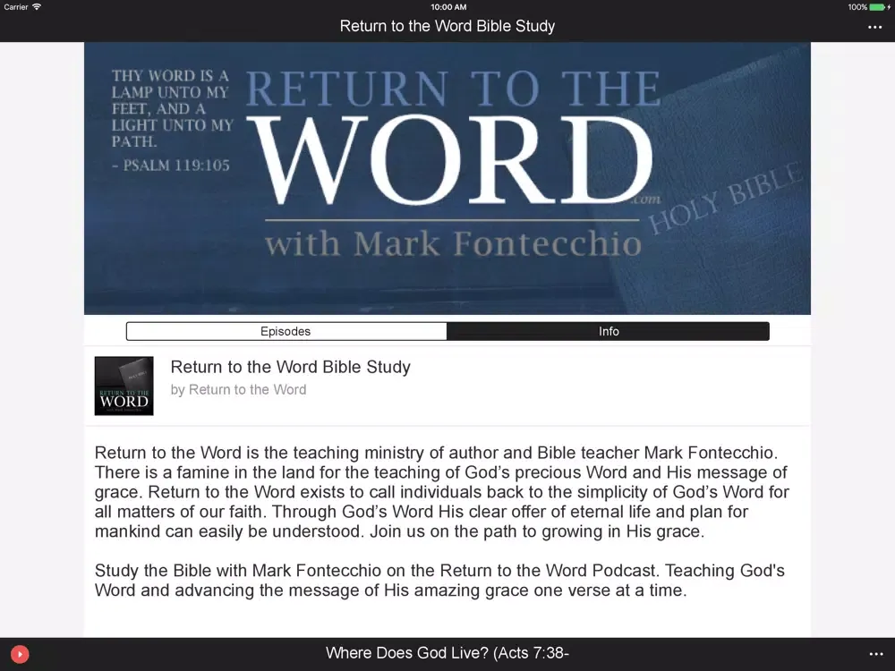 Screenshot di Return to the Word iPad 