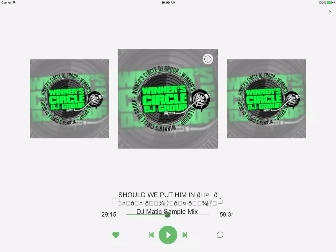 تصاویر Winners Circle DJ Group Radio iPad 