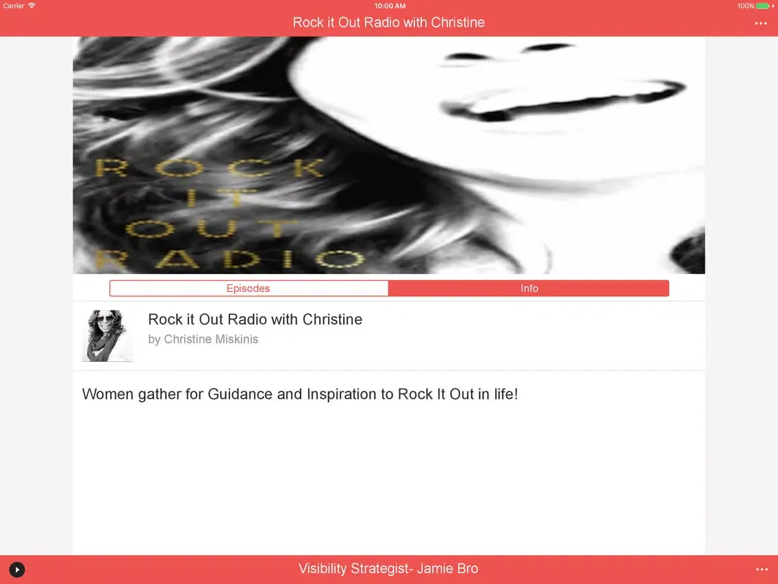Скриншоты Rock it Out Radio with Christine iPad 
