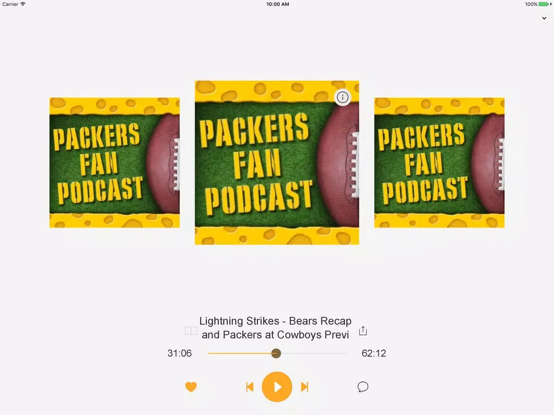 Captures d'écran de Packers Fan Podcast iPad 