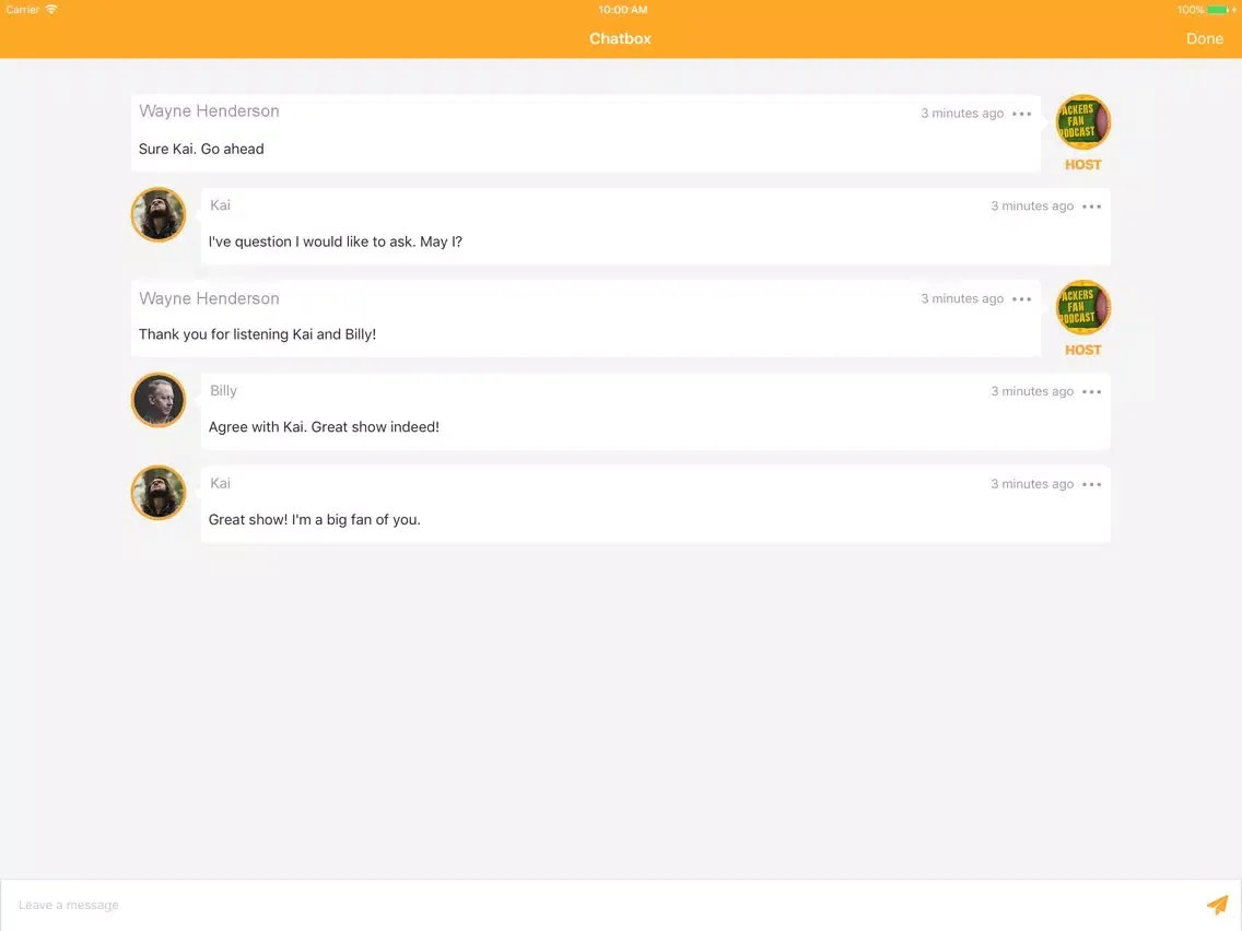 Captures d'écran de Packers Fan Podcast iPad 