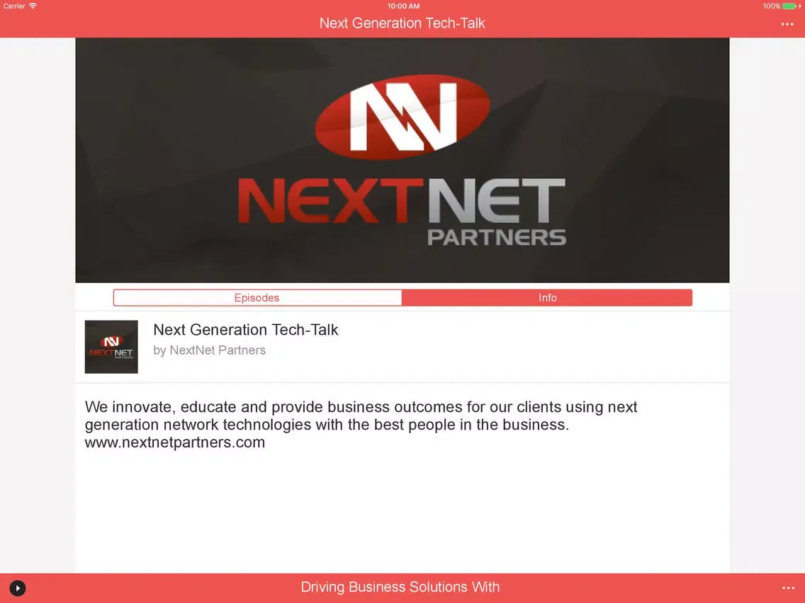 Next Generation Tech-Talk iPad 应用截图