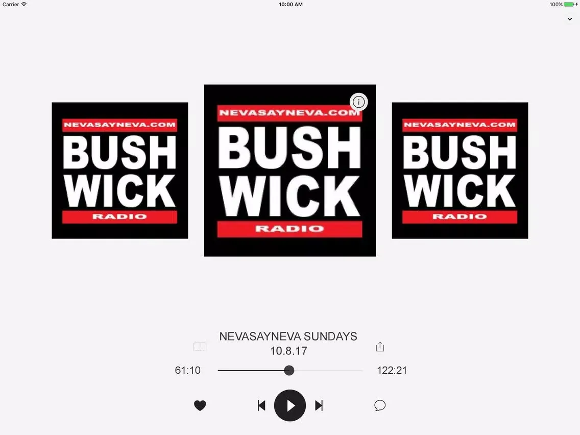Zrzuty ekranu BUSHWICK RADIO iPad 