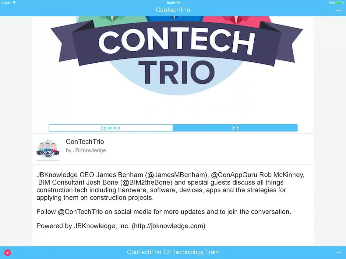ConTechTrio - Talking Construction Tech iPad  স্ক্রিনশট