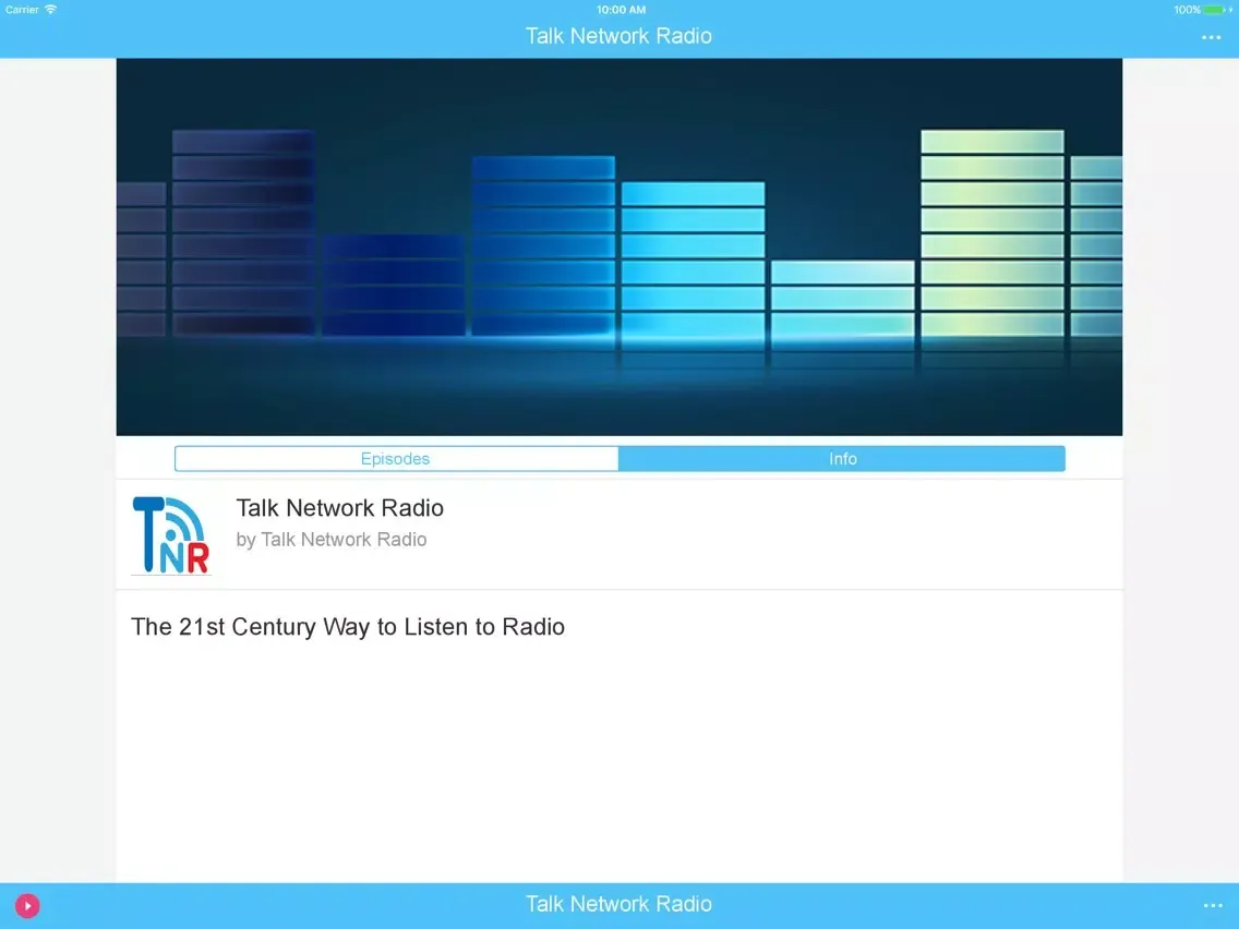 Capturas de tela do Talk Network Radio iPad 