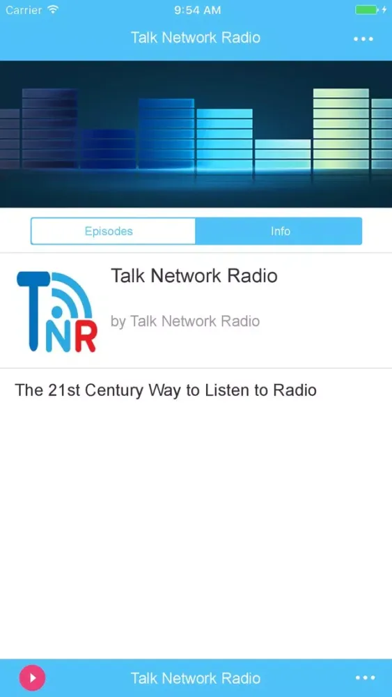 Capturas de tela do Talk Network Radio