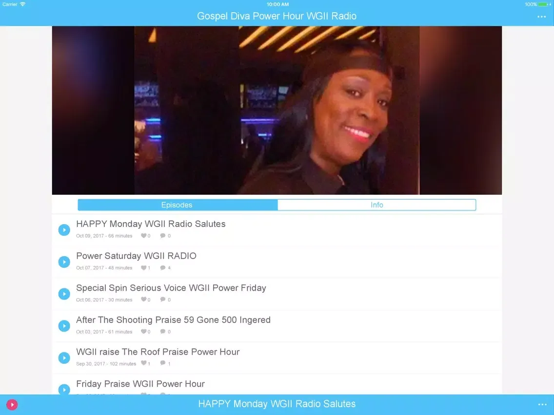Capturas de tela do Gospel Diva Power Hour iPad 