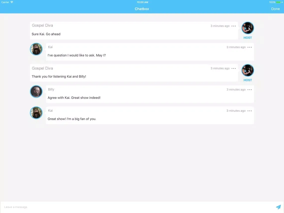 Capturas de tela do Gospel Diva Power Hour iPad 