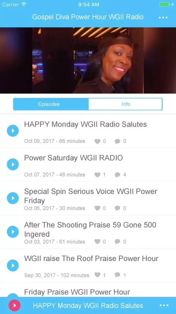 Capturas de tela do Gospel Diva Power Hour