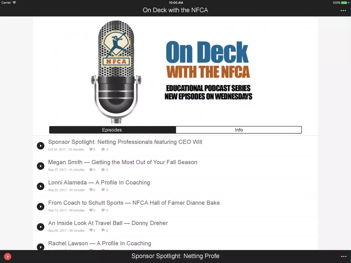 Screenshot di On Deck with the NFCA iPad 