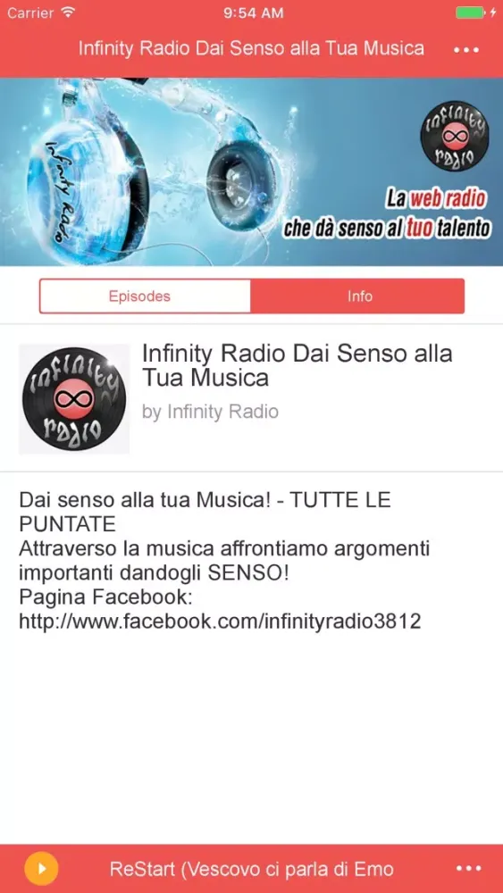Infinity Radio سکرین شاٹس