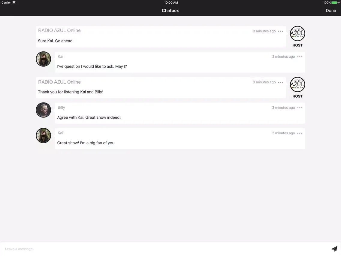 صور Pistas de RADIO AZUL Online iPad 