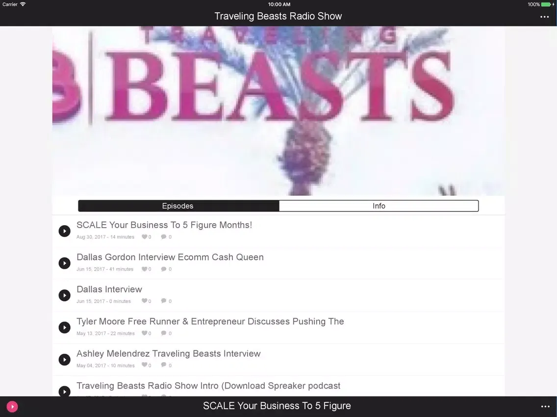 صور Traveling Beasts Radio Show iPad 