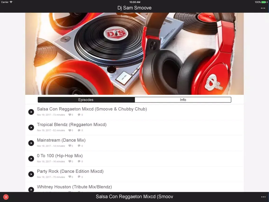 Captures d'écran de Dj Sam Smoove iPad 
