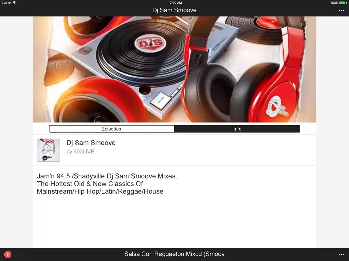Captures d'écran de Dj Sam Smoove iPad 