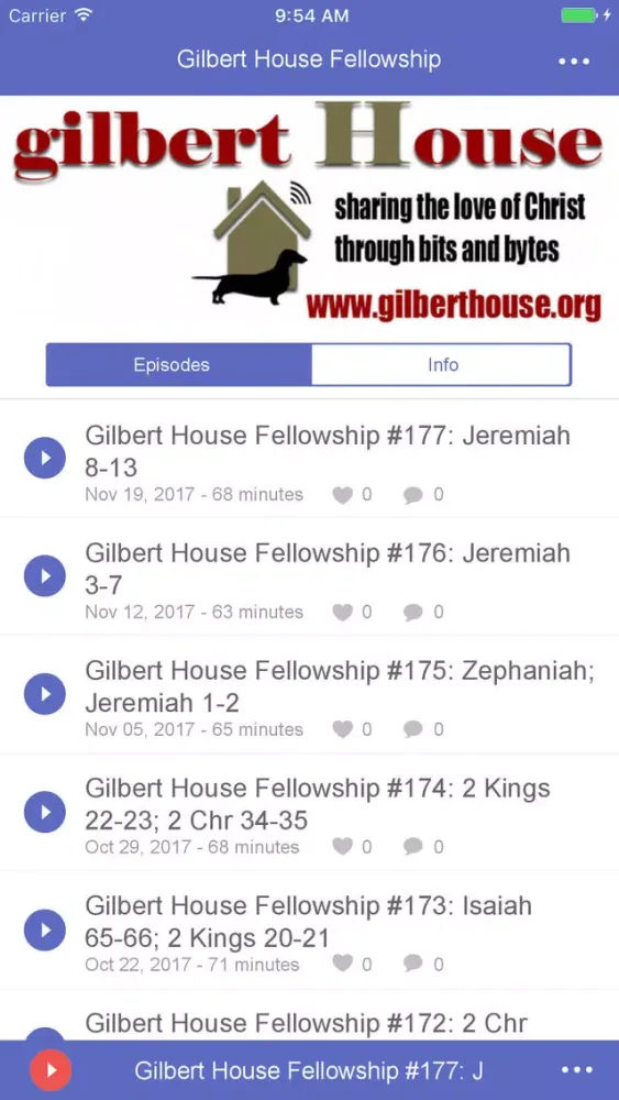 Captures d'écran de Gilbert House Fellowship