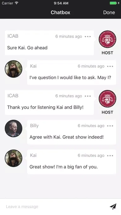 Podcast ICAB سکرین شاٹس