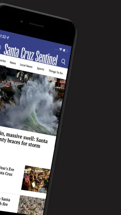 Tangkapan skrin Santa Cruz Sentinel for Mobile